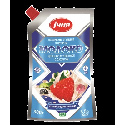 'Ічня' Молоко незбиране згущене з цукром 300г 8.5% д/п 1/25шт./1800шт