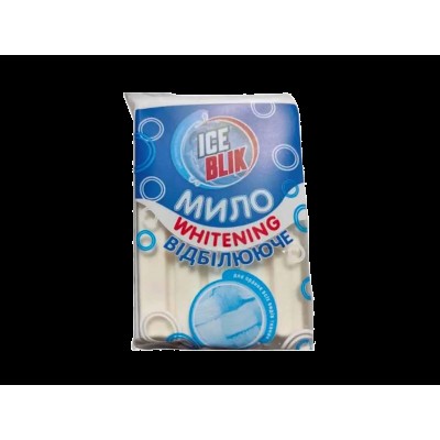 'АЙС БЛІК' Мило Господарське відбілююче 72%. 125гр (біле) 1/48шт  н/з ПУШШ